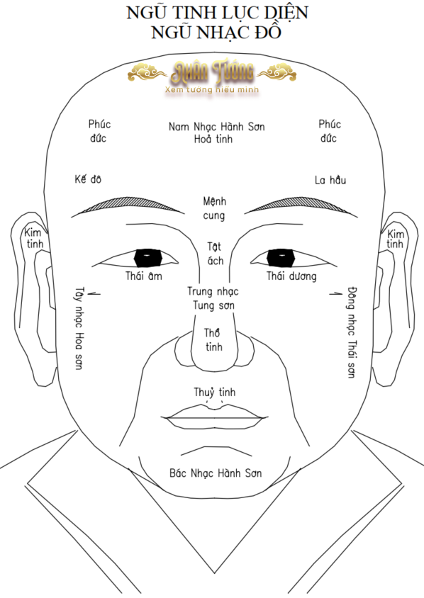 Ngũ Tinh Lục Diện – Ngũ Nhạc Đồ trong Nhân tướng học