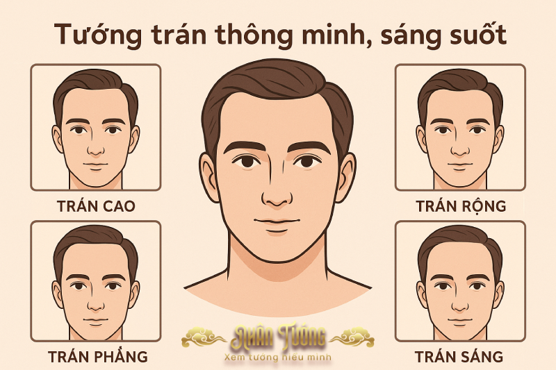 Nhìn tướng trán đoán trí tuệ và vận mệnh — Người thông minh thường có tướng trán như thế nào?
