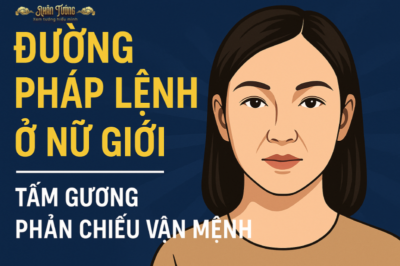 Đường Pháp Lệnh ở nữ giới – Tấm gương phản chiếu vận mệnh trong Nhân Tướng Học