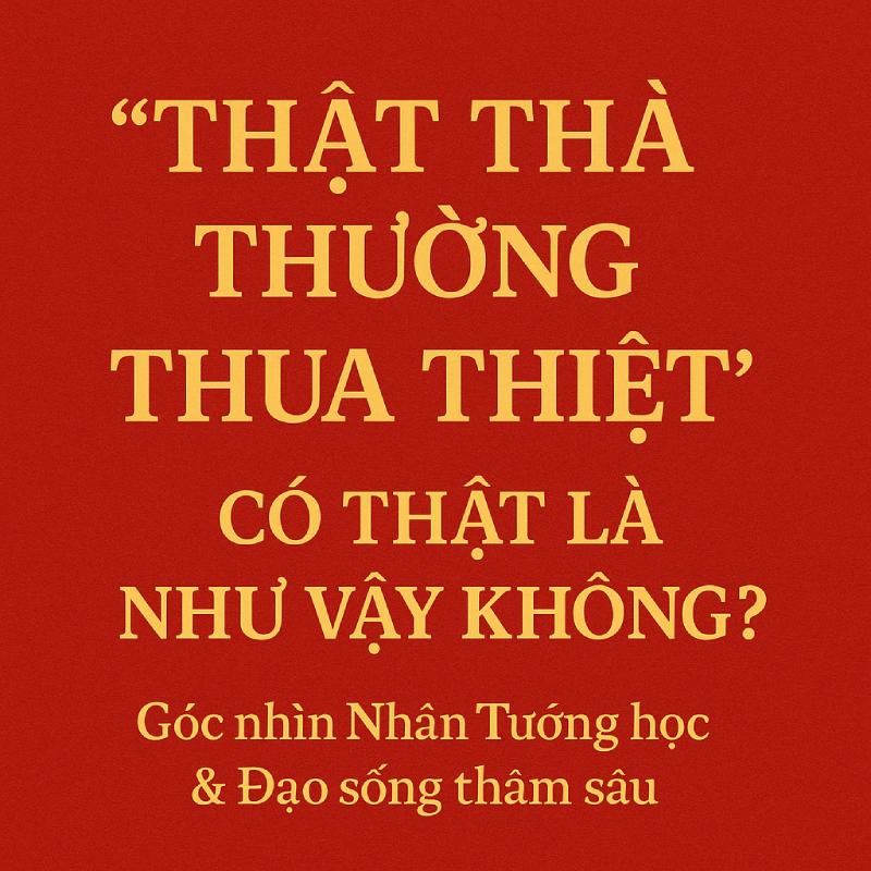 “Thật thà thường thua thiệt” – Có thật là như vậy không?
