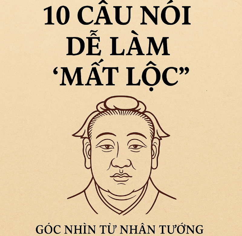 10 Câu Nói Dễ Làm “Mất Lộc” – Góc Nhìn Từ Nhân Tướng & Khẩu Đức