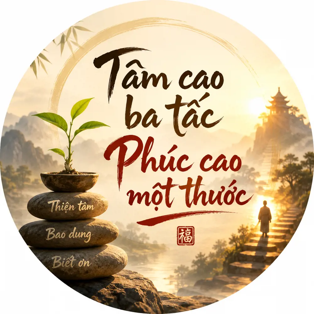 Tâm cao ba tấc, phúc cao một thước – Triết lý sống sâu sắc từ nhân tướng học