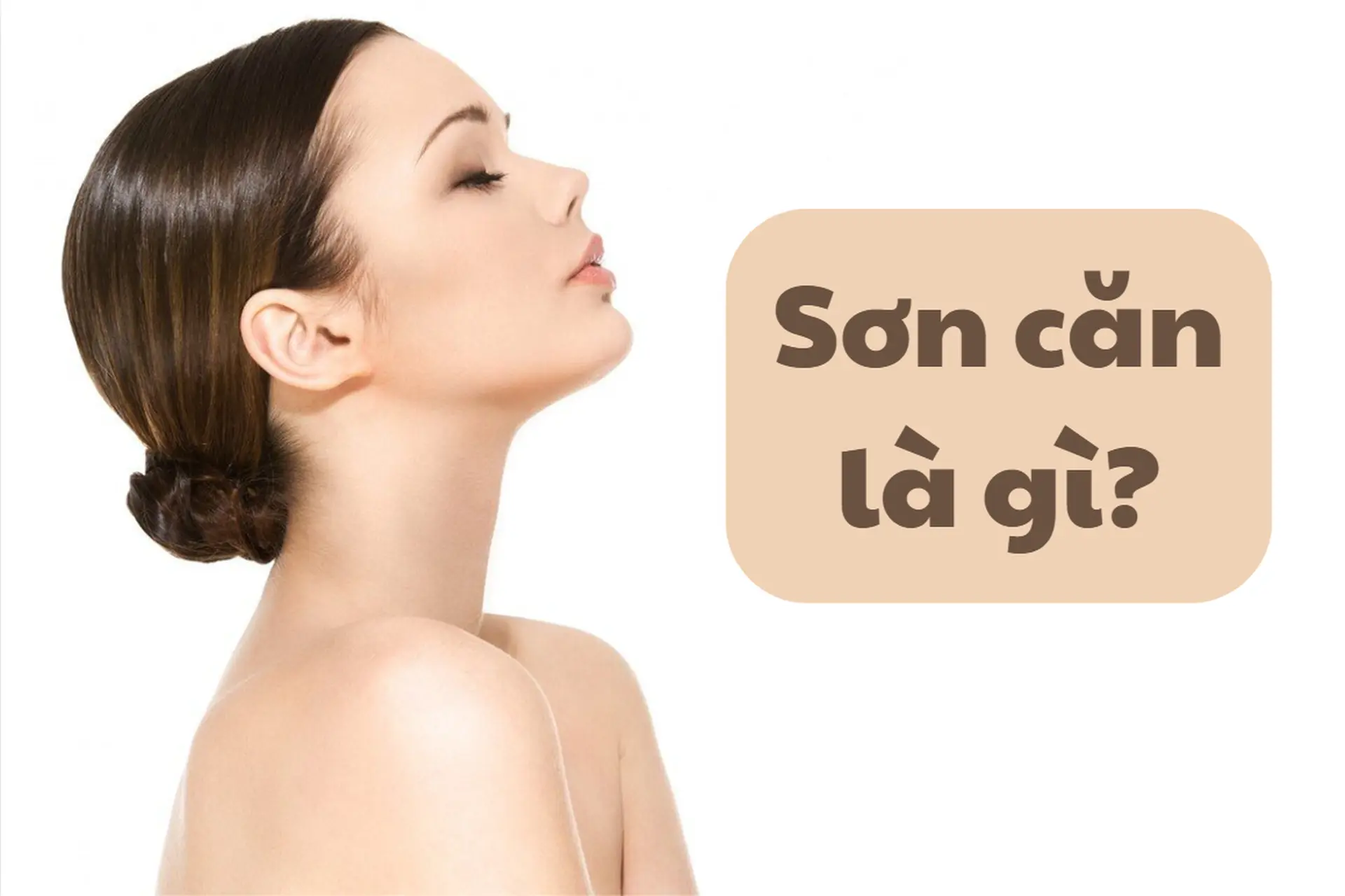 Minh họa sơn căn là gì vị trí gốc mũi giữa hai mắt