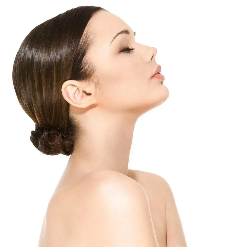 Minh họa khuôn mặt sơn căn lõm trước và sau nâng sơn căn